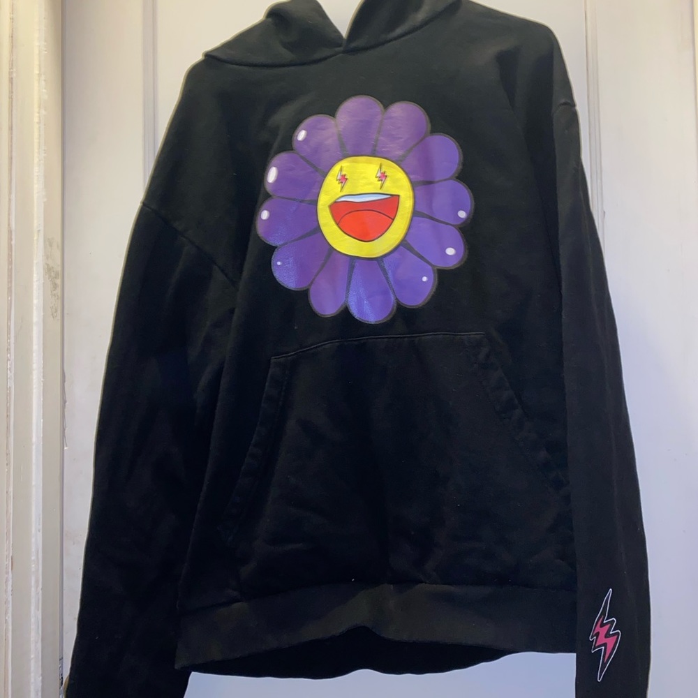 J Balvin Morado x Takashi Murakami Large Flower Hoodie
